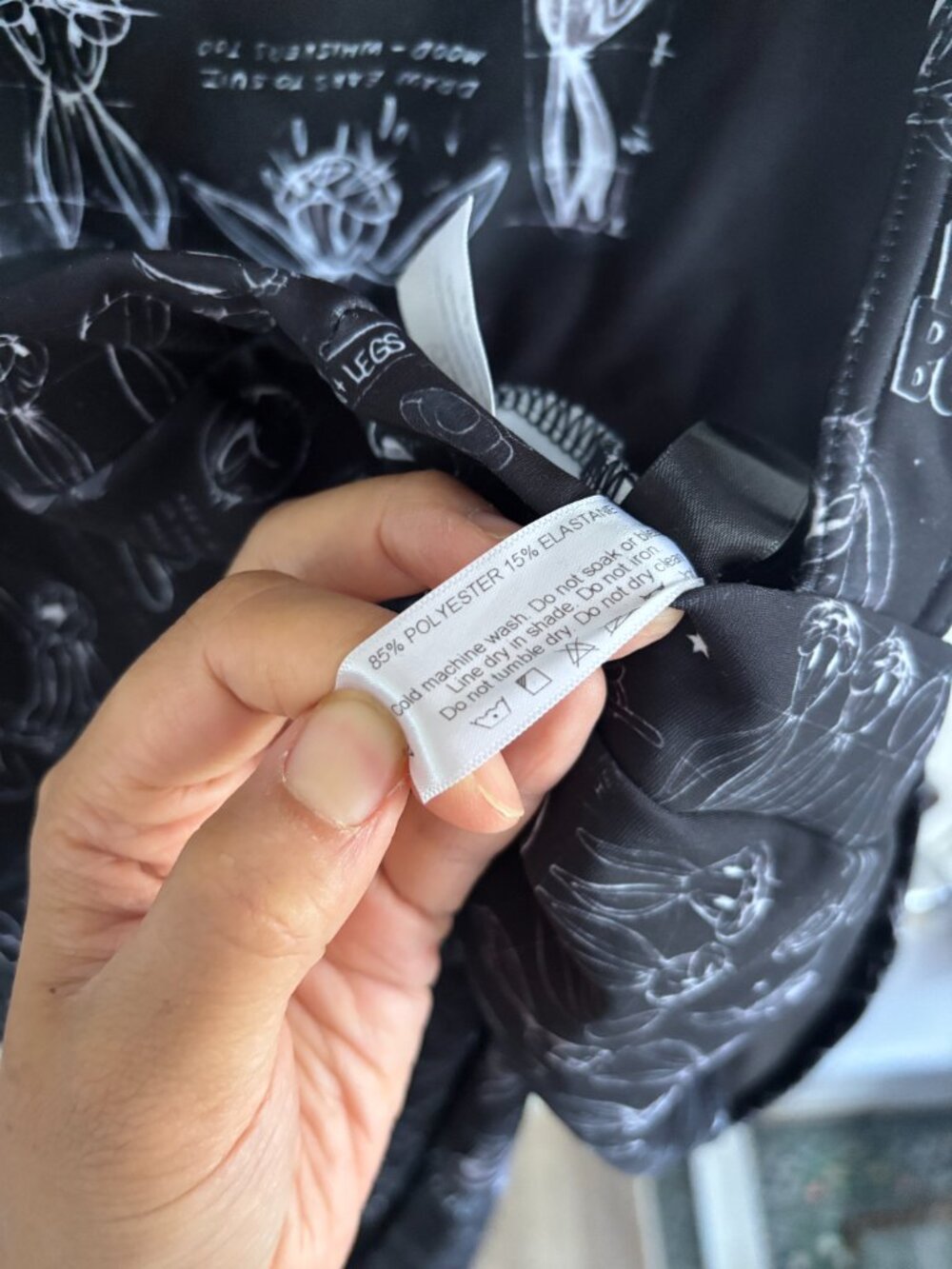 BlackMilk RARE The Makings of Bugs Bunny Black Toastie Full Length Overalls - Picture 11 of 11